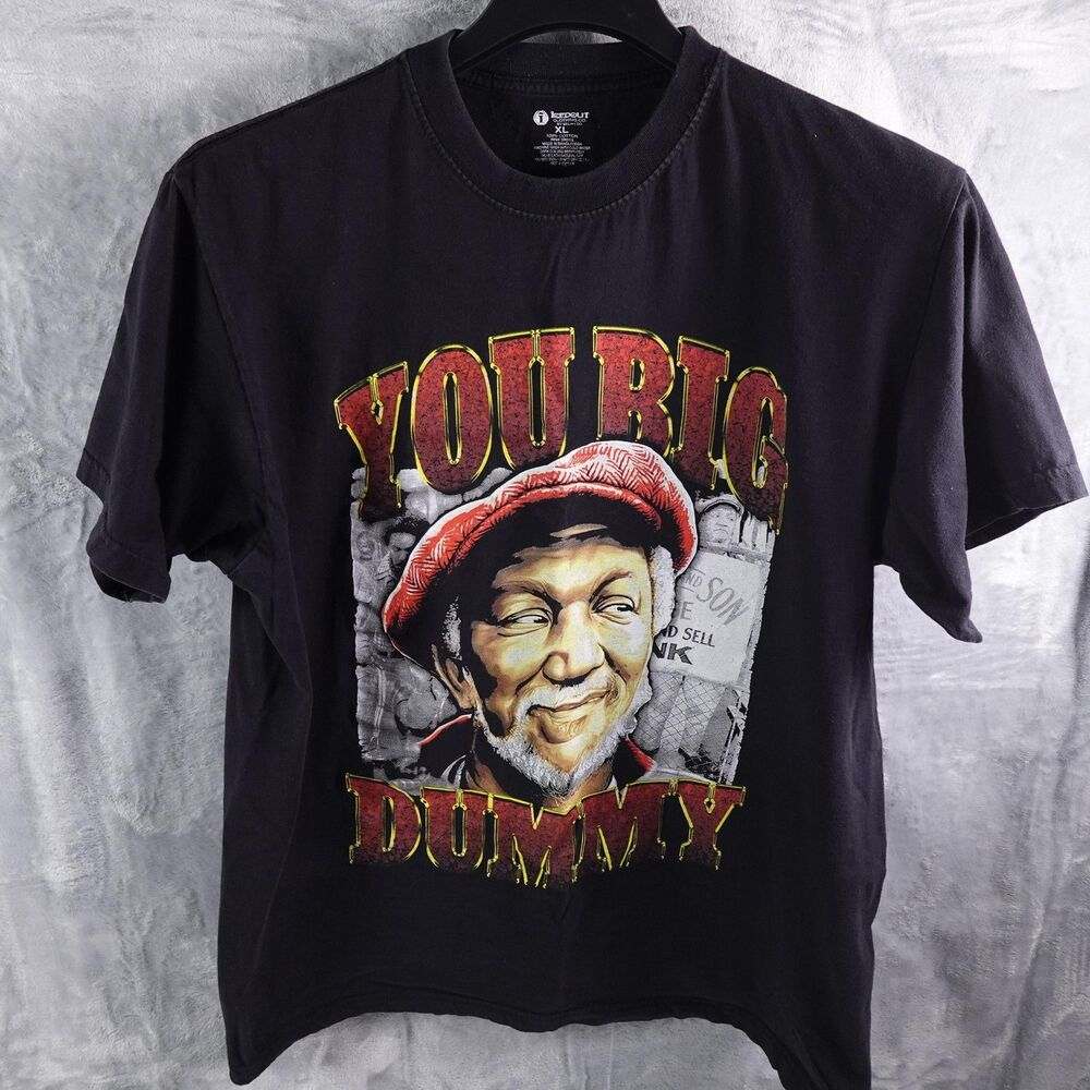IcedOut Clothing Co Shirt Mens XL Black You Big Dummy Graphic TV Show Humor